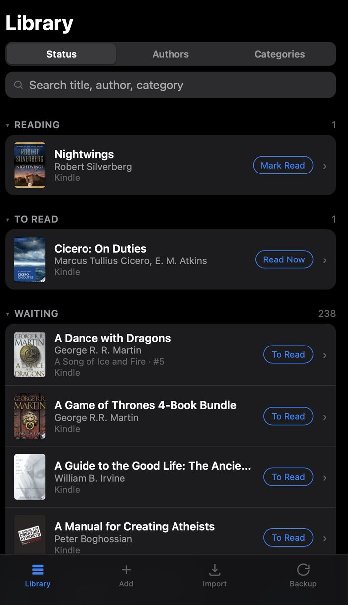 MyBooks app screenshot